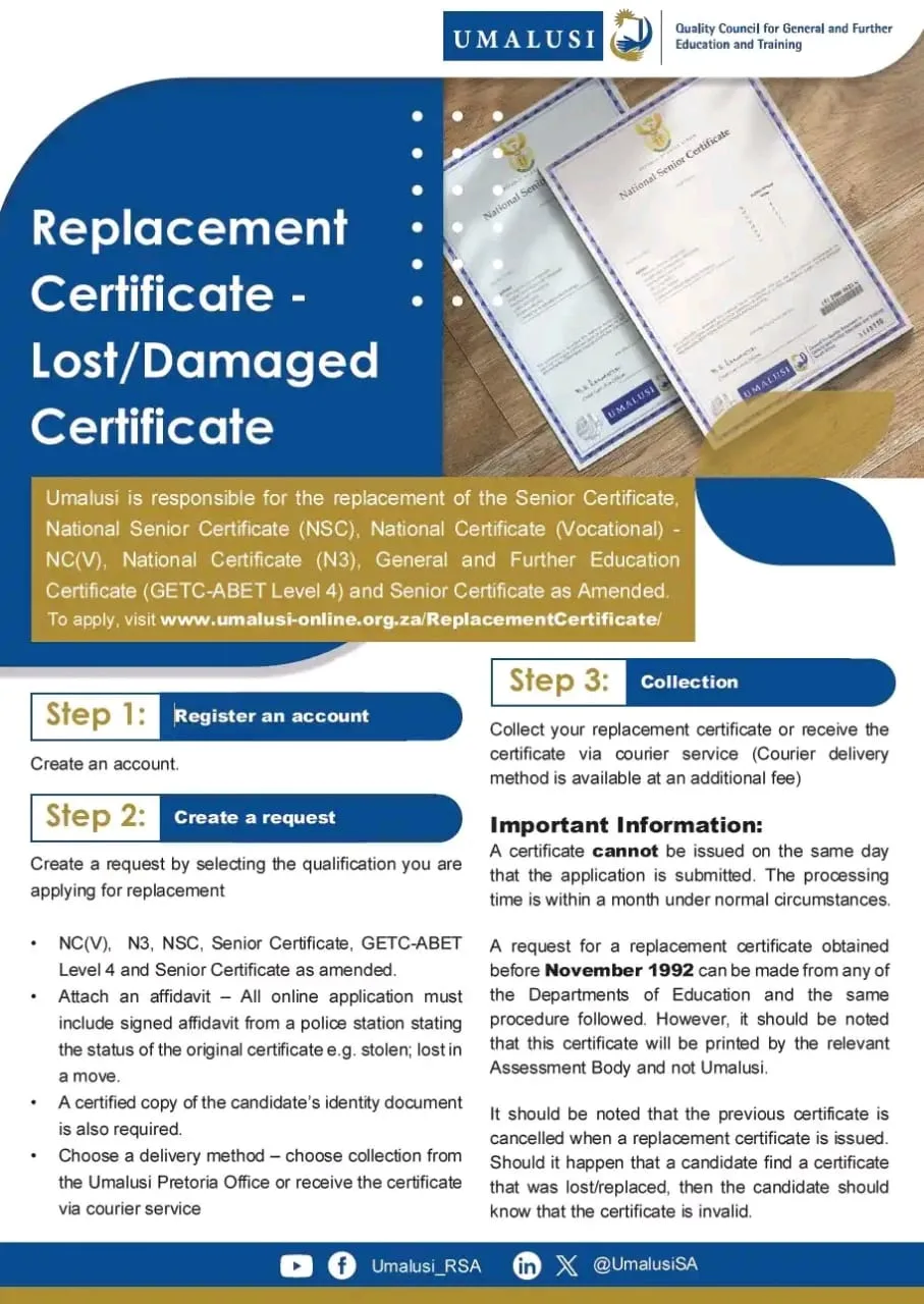 Guide to Replacing a Lost or Damaged Certificate