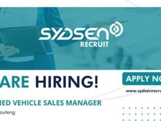 Sydsen Recruit Job Vacancy as Sales Representative