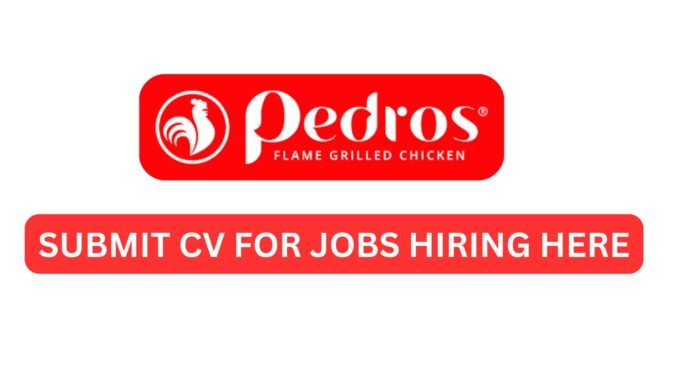 Pedros Hiring Cashiers