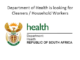 The Department of Health is looking for a Cleaner