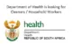 The Department of Health is looking for a Cleaner