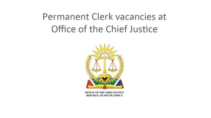 Permanent Administration Clerk vacancy at Department of Justice Permanent Administration Clerk vacancy at Department of Justice