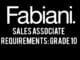 Sales Associate 2025: Elevate Style at Fabiani