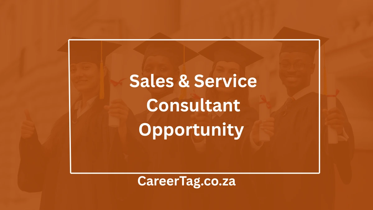 Sales & Service Consultant Opportunity