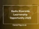 Radio Riverside Learnership Opportunity 2025