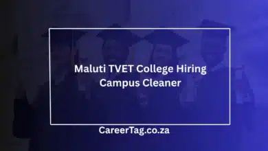 Maluti TVET College Hiring Campus Cleaner